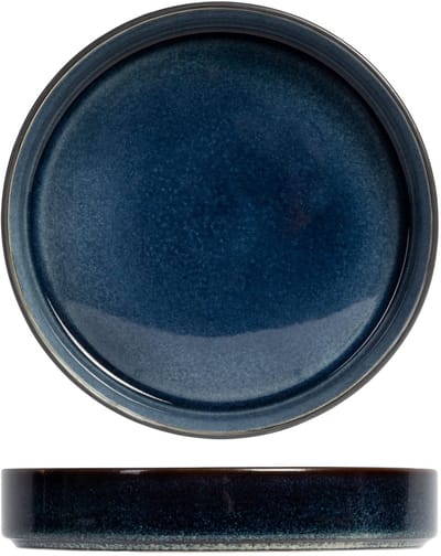 Cosy & Trendy Diepe Borden Quintana Blue 4 Stuks Ø 23 cm Porselein - Vaatwasser- & Magnetronbestendig