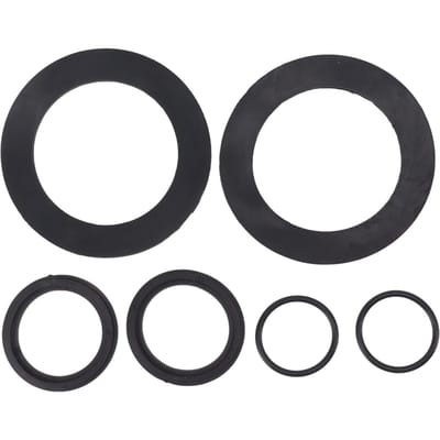 6 stuks 25076RP ring- en ringset, rubberen ringvervanging voor Intex zwembadzuigerkleppen 10745 black