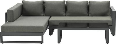 Garden Impressions Esmee loungeset rechts carbon black mystic grey