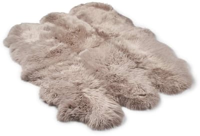 Natures Collection - Premium 6 dubbele Nieuw- Zeelandse schapenvacht - Langharig - Kleed 180x162 cm