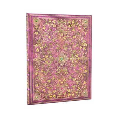 2026 Diamond Jubilee (sangorski & Sutcliffe) Ultra 18-month Vertical Hardcover Flexi Dayplanner 2025-2026 (elastic Band Closure)