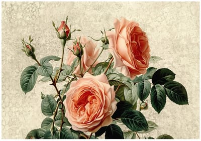 WALLARENA - Behang 254x184 cm + Fotobehang - Vliesbehang - Bloemen motif - Naar de slaapkamer, woonkamer - Op Flizelinie - Groen
