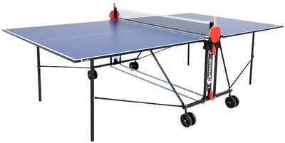 Sponeta® S1-43i Tafeltennistafel Indoor - Pingpongtafel voor binnen - Speeltoestel voor binnen - Inklapbaar - Zelftrainer - Inclusief batshouder - 19mm blauw blad -  3 Jaar garantie - LxBxH 274x152,5x76cm - Made in Germany