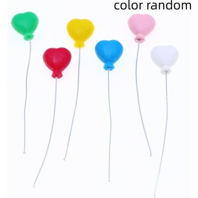 Figurine Nuage Ballon Amour Coloré Noël Bricolage Décoration Maison Jardin Féerique Miniature Accessoires Décoration Gâteau Figure Moderne 12pcs