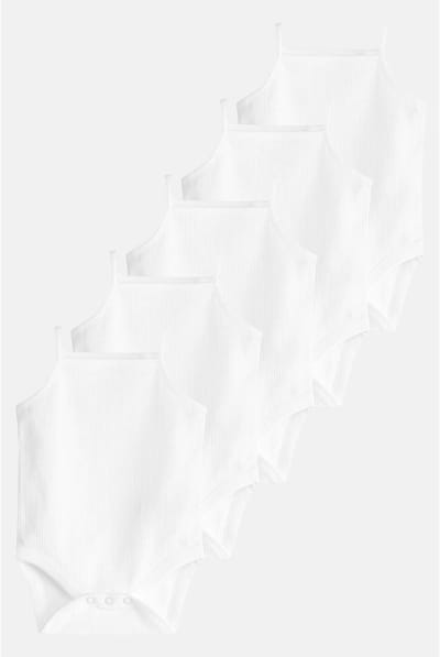 Next - Pasgeboren unisex - Baby Strappy Bodysuits - Wit