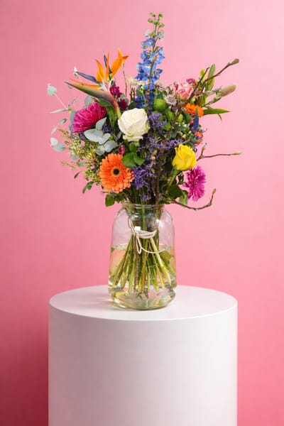 Boeket Royaal (XL) - Groots seizoensboeket vol verse bloemen