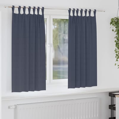 vidaXL Zwart-out Gordijnen met Ringen 2 st Antraciet 175 x 140 cm