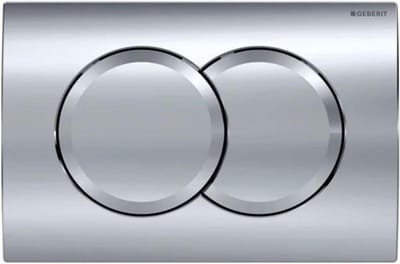 Tweetraps Bedieningspaneel voor Inbouwreservoir Toilet Chroom Hoogglans