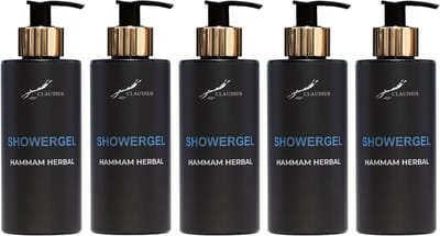 Showergel Hammam Herbal 300 ml - gouden pomp - 5 stuks