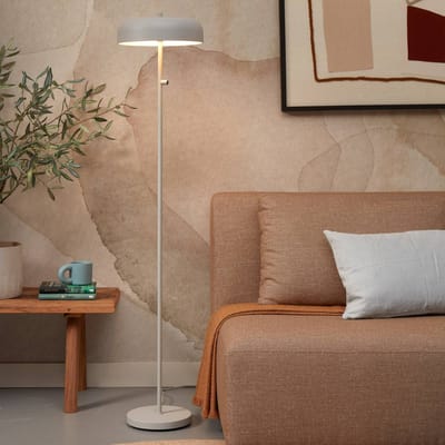 it's about RoMi Vloerlamp Porto - Grijs - Ø30cm - Modern - Staande lampen voor Woonkamer - Slaapkamer