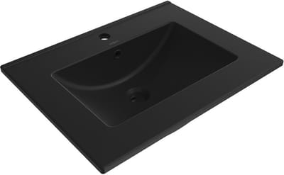 Mexen Atena ingebouwde wastafel 61 x 46 cm, zwart mat - 25016070
