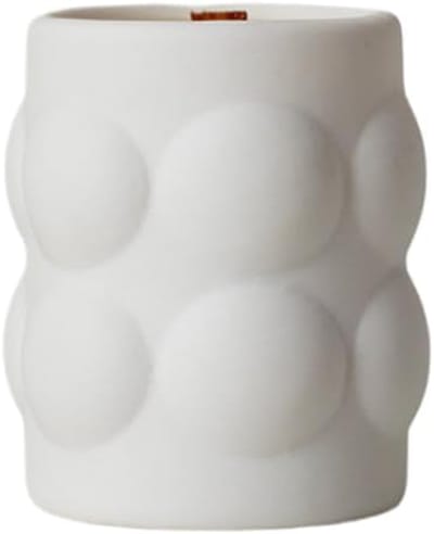 Keramische Kandelaar - Kaarshouder Decoratie - Sfeerverlichting Creëren - Met Opvangbakje - 75x85cm - Wit