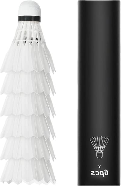 Badminton Shuttles - Oefenballen - Recreatief Spelen - Composiet Kurk - 6 Stuks - Wit