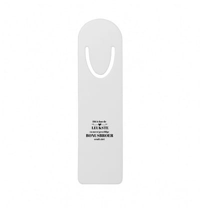 Hacebo® - dit is hoe de leukste en meest geweldige bonusbroer eruit ziet metalen boekenlegger - meest leukste bonusbroer - verjaardag - cadeautje voor broer - broer artikelen - kado - geschenk Bladwijzer boekenleggers - 12.7 cm x 3.2cm