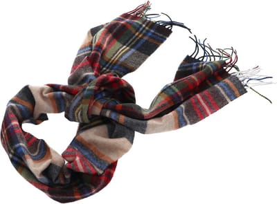 ROECKL Sjaal Scottish Tartan Scarf Multi Navy Kleurrijke