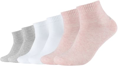 s.Oliver, Korte sokken Basic 6-pack in klassiek design, Basic damessokken, damessokken, korte sokken, herenkorte sokken, herensokken, unisex katoenen sokken, multipack, sokken, comfortabel