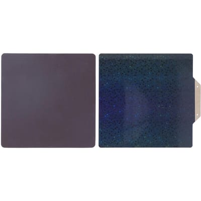 Plateau de construction PEY arc-en-ciel texturé PEI Feuille d'acier à ressort double face Plateforme flexible pour imprimante 3D blue