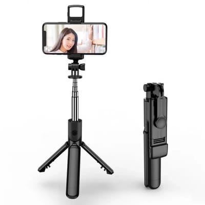 EXCITAT Bluetooth Selfie Stick - Bluetooth selfie statief - Telescopische Selfie Stick - RVS - geschikt voor de meeste telefoons