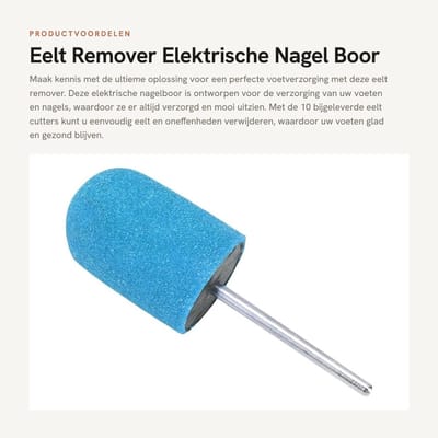 Dailygoods - Eelt Remover - Elektrische Nagel Boor - Voetverzorging - Blauw - Eelt Cutter - Manicure Accessoires - Pedicure Machine