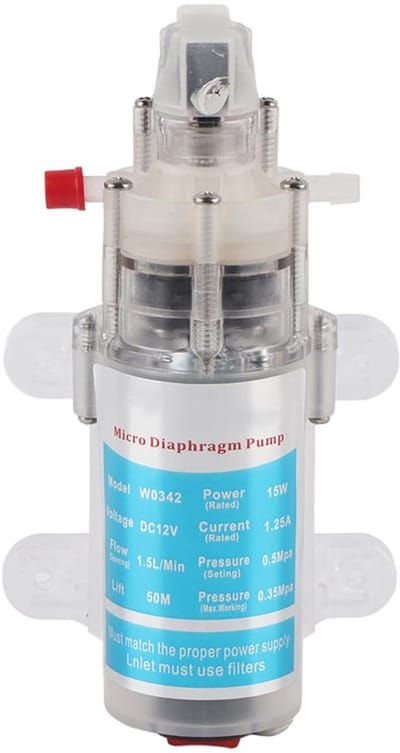 Dailygoody - Membraanpomp - Geluidsarme waterpomp - 12 V 15 W