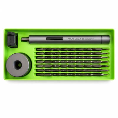 Houder Geschikt voor Xiaomi Wowstick 1F+ – 56 Bits Organizer – Precisie Bit Opbergsysteem – Magnetische Tool Houder – Grid Opbergsysteem 5×2 – Groen