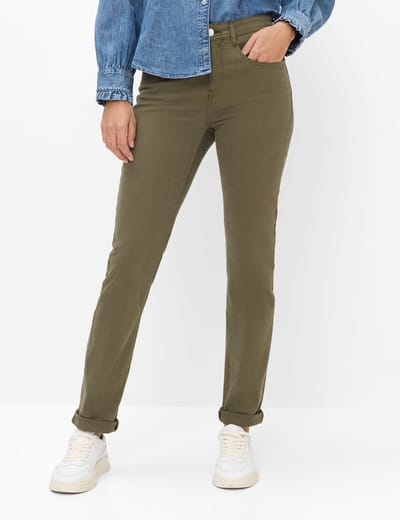 Brax Dames Jeans  Style MARY DARK KHAKI Denim Groen Khaki, denim groen - khaki, maat 32