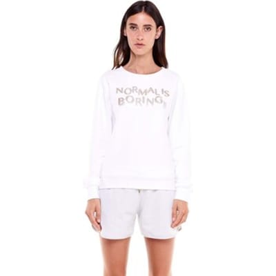 Sweaters Leone 1947 Woman Crewneck Gold Silver