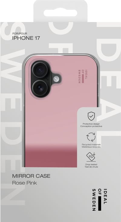 iDeal of Sweden Mirror Case geschikt voor iPhone 17 Mirror Rose Pink