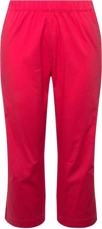 Ulla Popken - Dames - 7/8-broek Ruby voorgevormde knieën rechte pijpen - Donker roze - Maat 42
