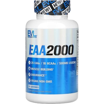 EVLution Nutrition, EAA2000, 90 Capsules Végétales