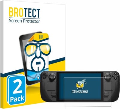 SnelShoppen - 2 Stuks Screen Protector voor Valve Steam Deck/OLED - Transparant, Anti-scratch, Anti-vingerafdruk, HD-Clear, Made in Duitsland