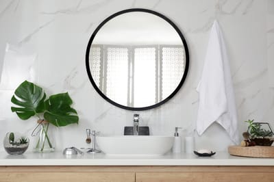 Coloray Spiegel in een lijst - Spiegel Zwart Rond - 80 cm - Wandspiegel Rond - Ronde - Ronde Spiegel Zwart - Wandspiegel Zwart Rond - Wandspiegel Rond Zwart