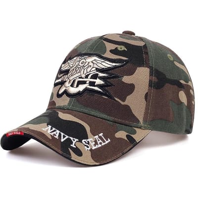 Unisex Seal Assault Team Borduur Baseballpetten Lente en Herfst Buiten Verstelbaar Casual Petten Zonnebrandpet gray