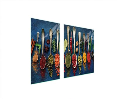 TMK ArtDeko - Snijplank van gehard glas - 90x52 cm - Bescherming kookplaat - Prachtige motieven