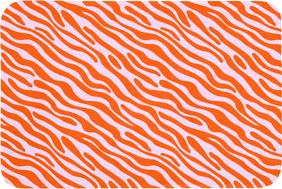 Badmat 90x60 cm - Antislip - Strepen - Dynamisch - Oranje - Badmatten voor badkamer - Badkamermat - Douchemat - Badkamer mat
