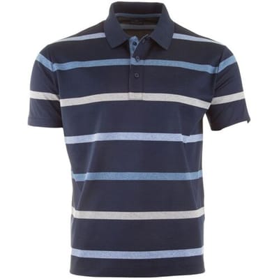 Paul & Shark Polo Shark badge Jaspé Cotton Piqué Blauw / male