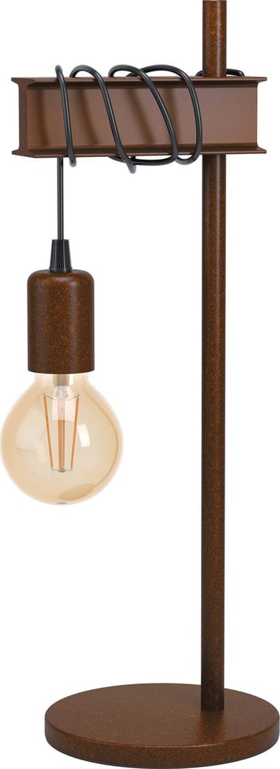 EGLO Townshend 4 Tafellamp - E27 - 50 cm - Zwart/Bruin