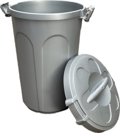 Opberg / Voerton met deksel 46 liter