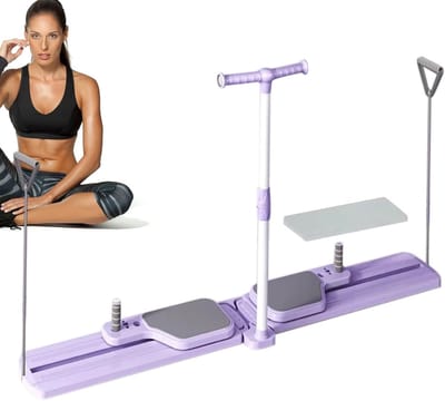 Ski Trainer - Beentrainer - Cardio Fitness - Gelede Voetplaten - 150 cm - Zwart