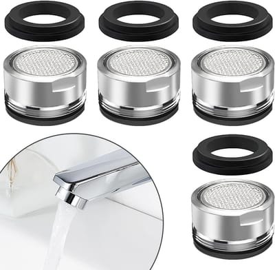 Set van 4 vervangingsfilters voor kranen, 24mm luchtverdelers voor keuken en badkamer, ideaal voor waterbesparing en betere waterdruk