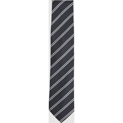 Reiss Stripe Silk Blend Tie Navy Taglia: OS | Cravatte Outlet | Uomo | Blu