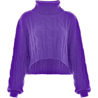 Mymo Trui met coltrui Dames paars
