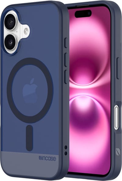 Incase Slim hoesje iPhone 16 – Antimicrobiële bescherming – Ultradun en lichtgewicht – 3m valbescherming - Blauw