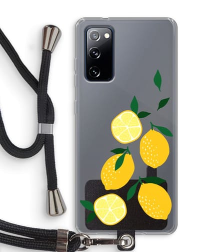 Case Company® - Hoesje met koord geschikt voor Samsung Galaxy S20 FE / S20 FE 5G hoesje met Koord - You're my lemon - Telefoonhoesje met Zwart Koord - Bescherming aan alle Kanten en Over de Schermrand