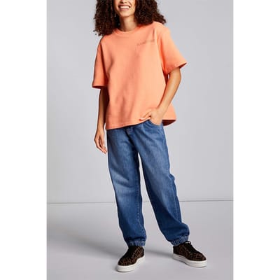 Rich & Royal Organic Felpa Sweat T-shirt Papaya Größe: S | Hemden Outlet | Damen