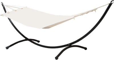 Hangmat met Frame voor Buiten - Stevige Metalen Stand van 120 kg, 300x100 cm