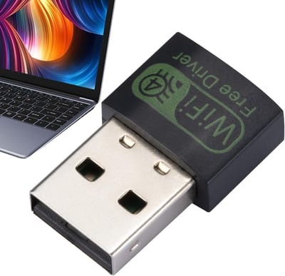 Draadloze Netwerkadapter - USB WiFi Dongle - Internet Verbinding - Snelle 150 Mbps Snelheid - Compact Formaat - Zwart