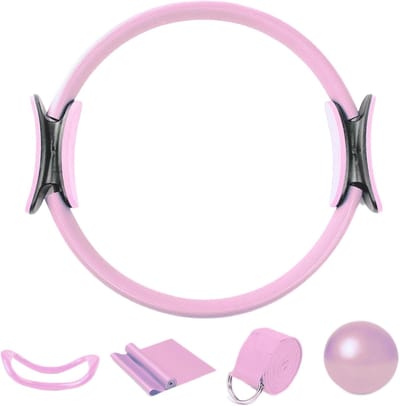 Yoga Pilates Kit - Fitness Trainingsset - Core Kracht Training - Complete Thuistraining - 72x1.5 inch - Roze