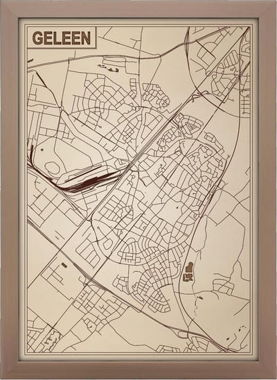 Decoratief Beeld - Houten Van Geleen - Hout - Bekroned - Bruin - 21 X 30 Cm