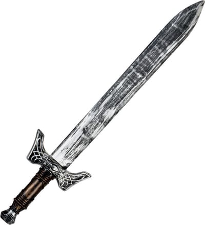Boland party Ridderzwaard - kunststof - zilver/brons - 68 cm - voor volwassenen
